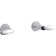 Coralais Wall-Mount Bath/Shower Trim Set with Lever Handles, Valve Not Included