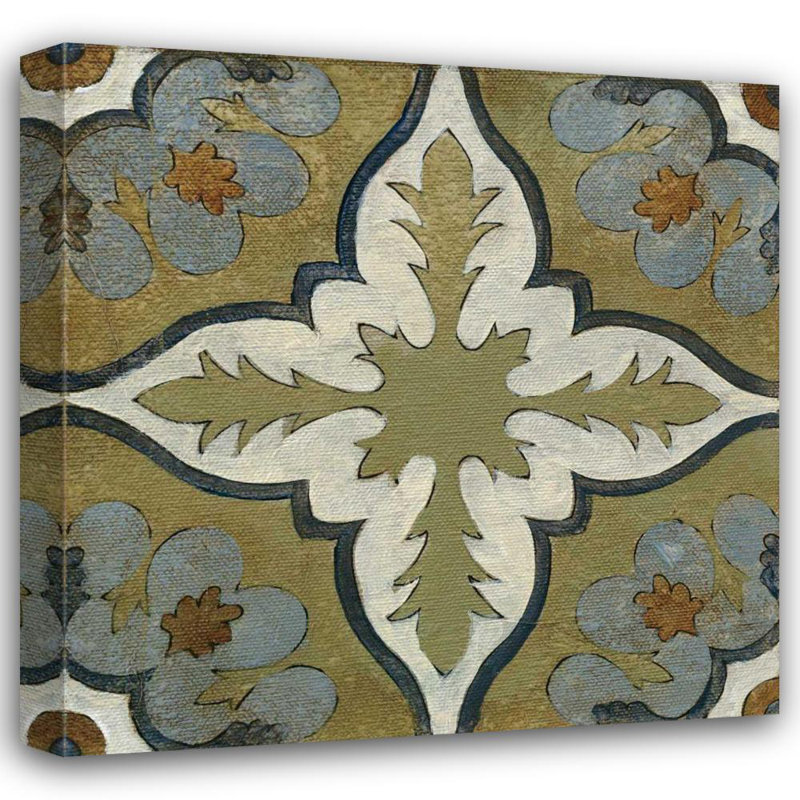 «Red Barrel Studio® Vassileva, Silvia Gallery», art sur toile tendue: Old World Tile II, H 36 po x l 36 po
