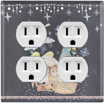 2- Gang Toggle Light Switch Combination Wall Plate