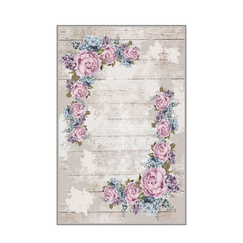 Stylish Hall Carpet 2.6 x 9.8 Feet - 100% Polyester, 0.04 in Pile Height | Antibacterial, Non-Slip PVC Felt Dot Underside | Machine Washable, 3D Digital Print | Perfect for Home Entryways & Living Spaces