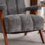  Ensemble de 2 chaises d'appoint modernes en bois massif revêtu de chenille-663062602-663062599