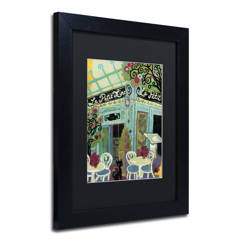 Bardot «Le Petit Zinc», reproduction d'art encadrée, Noir, H 14 po x l 11 po x P 0,5 po
