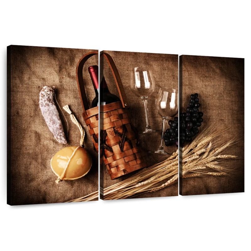 Yarlin nourriture et vin, H 48 po x l 74 po