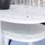 Tables d'appoint gigognes ovales en fer avec plateau en terrazzo l 22,75 po x P 12 po Frakes (ensemble de 2)