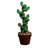 Metal Cactus Fountain with River Stones - Outdoor
