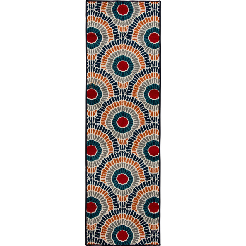 Moria Washable Abstract Indoor / Outdoor Rug, Runner 2' x 6'7''