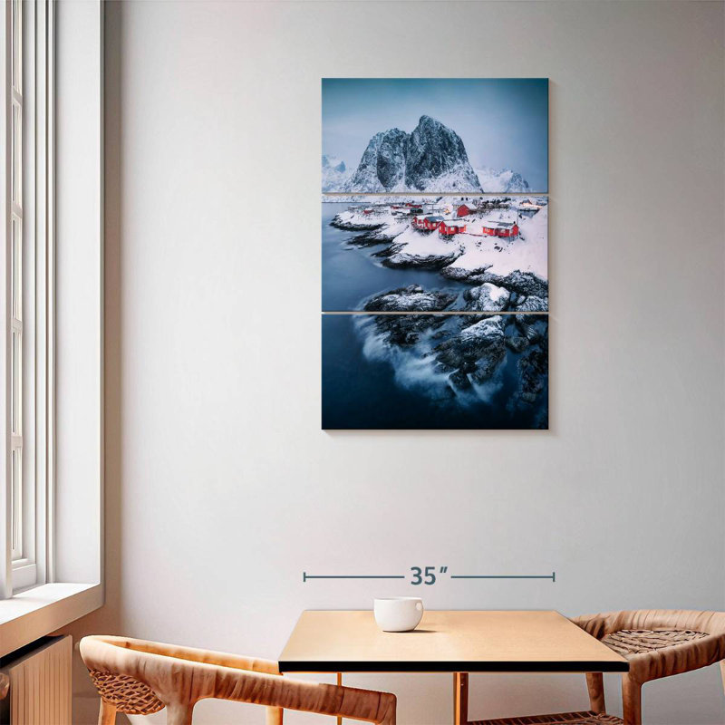 Alvord Fishermen Huts In Hamnoy, 57" H x 36" W