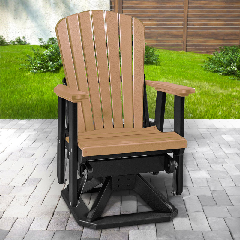 Chaise Adirondack en plastique, Brun / noir
