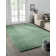Lush shaggy carpet in  green
