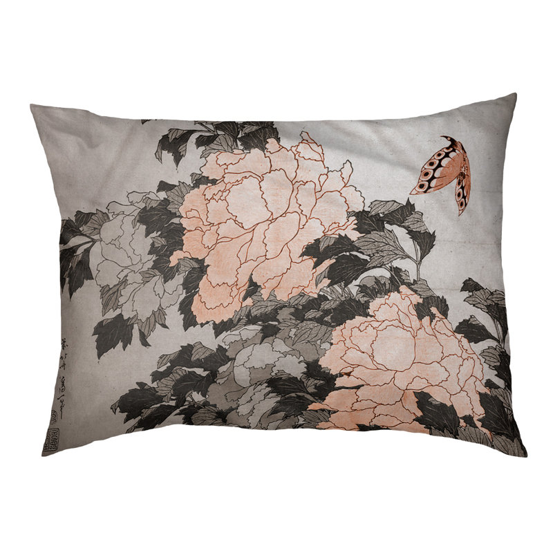 Coussin Burkart, L 42 po x l 52 po, Orange / Brun foncé