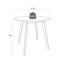 Stacie Round Solid Wood Dining Table-1680867046