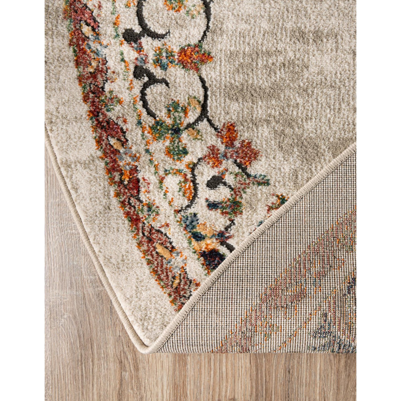 Tasharra Rug, Beige, Round 8'