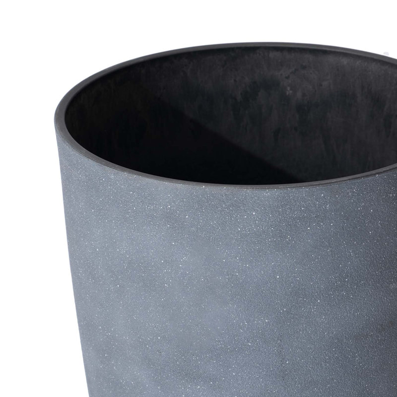 Staebell Tapered Planter, Weathered Gray, 27" H x 14.2" W x 14.2" D
