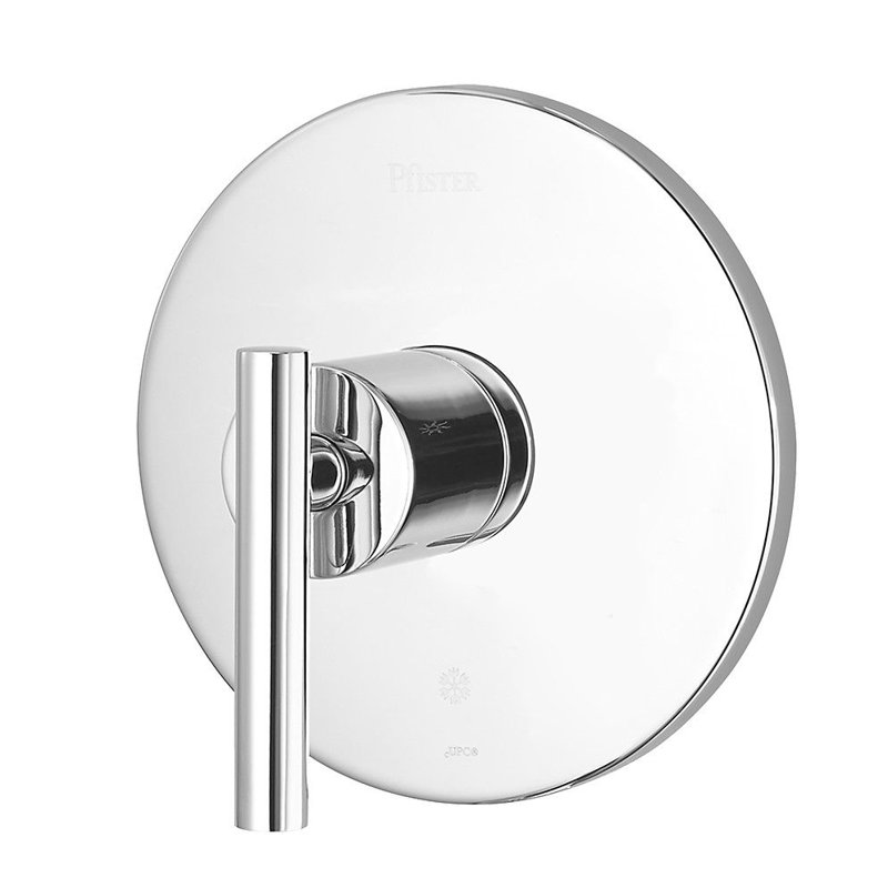 Garniture de robinet Contempra à poignée simple, Chrome poli