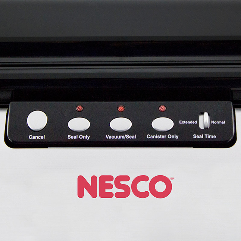 Nesco Food Sealer with Roll Storage and Bag Cutter