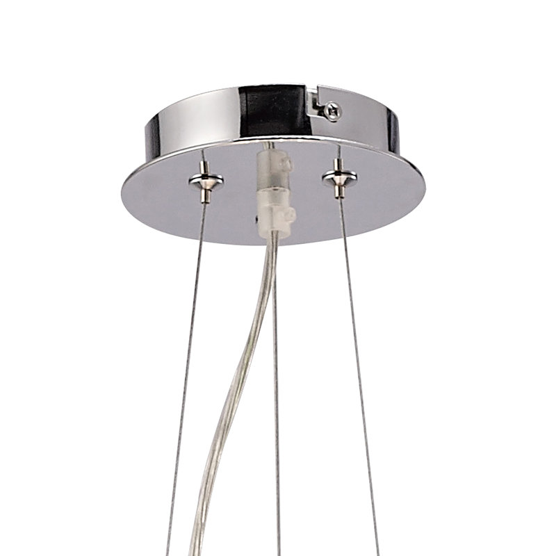 6 - Light Bowl Pendant, Polished Chrome