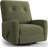 360° Swivel Rocker Recliner Glider Chair, Corduroy Nursery Chair for Small Spaces, Dark Blue-1987192922