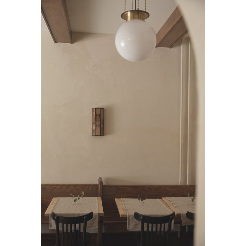 Gunther Pendant Light, Aged Brass, 12.25" H x 11" W x 11" D