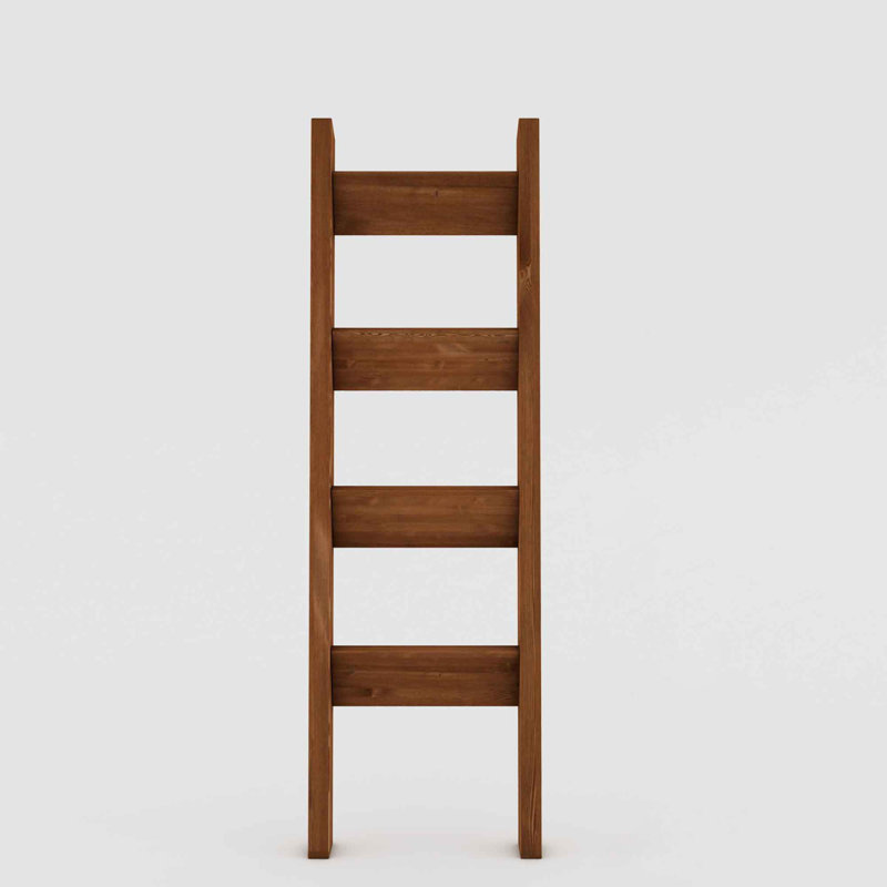 Odelle Wood 4 Freestanding Towel Stand, Teak