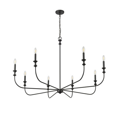 Savanne 8 - Light 47.5" Wide Dimmable Classic / Traditional Chandelier