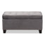 106cm Wide Velvet Tufted Rectangle Solid Colour Standard Ottoman with Storage-302678433