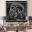 Portrait de sensibilisation noir et blanc II - reproduction sur toile-55231391-55231392