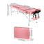 Table de spa portative ajustable en aluminium avec appui-tête léger