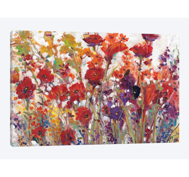 « variété of fleurs i », reproduction sur toile, H 40 po x l 60 po x P 1,5 po, Toile tendue