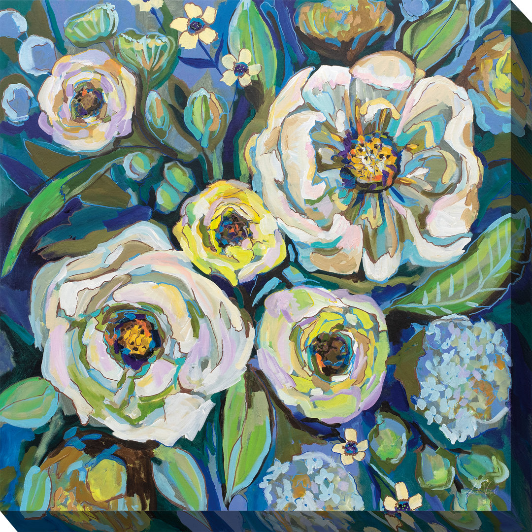 Exdol Cool Blue Outdoor Canvas Art Red Barrel Studio®