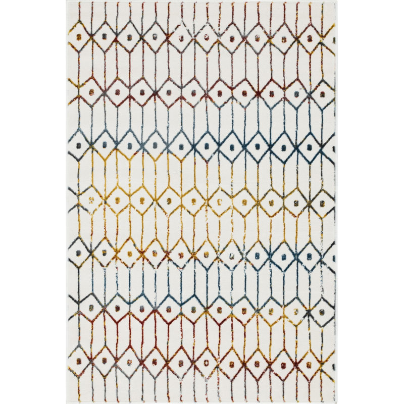 Okemah Geometric Indoor Rug, Rectangle 4'1" x 6'1"