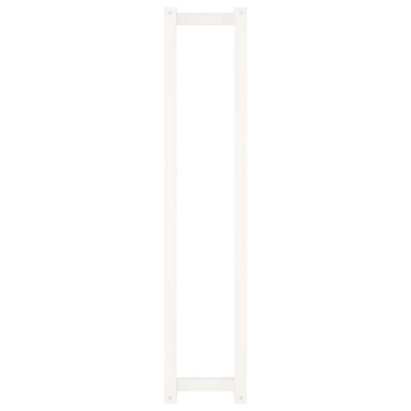 Kyeler Wood Wall Towel Rack, White, 60cm H x 23cm W x 18cm D