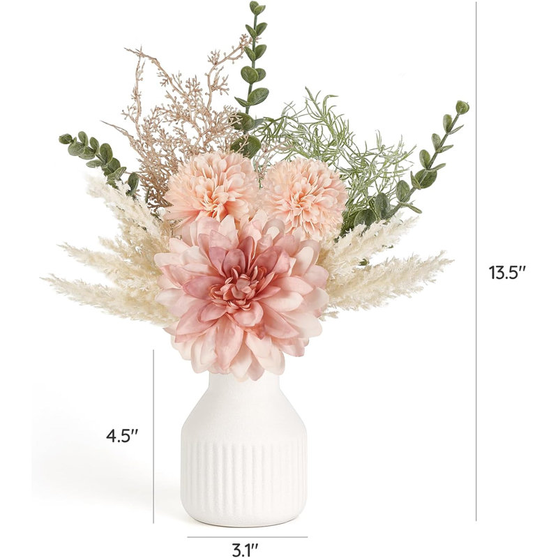 Arrangement in Vase, Pink
