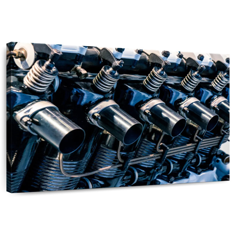 Mehar Car Engine Close Up, 26" H x 39" W