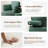  Swivel Accent Chair With Half Moon Ottoman, Round Chairs With Drawer Storage For Living Room, 360° Barrel Chair With Usb Charging Port (Corduroy, Olive Green)-43178545