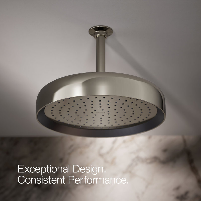 Statement™ 2.5 GPM Round 12 in. Rainhead with Katalyst Air-Induction Technology, Vibrant Polished Nickel