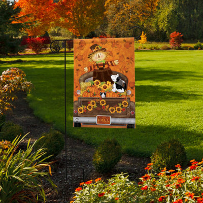 Fall Harvest Pickup Garden Flag