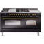 ILVE Nostalgie II 60 Dual Fuel Range, 5 Burners, Griddle, Frenchtop -1514149100-1514149221