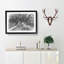 Road Through the Winter Forest Sketch - Picture Frame Graphic Art Print-56874863-56874864