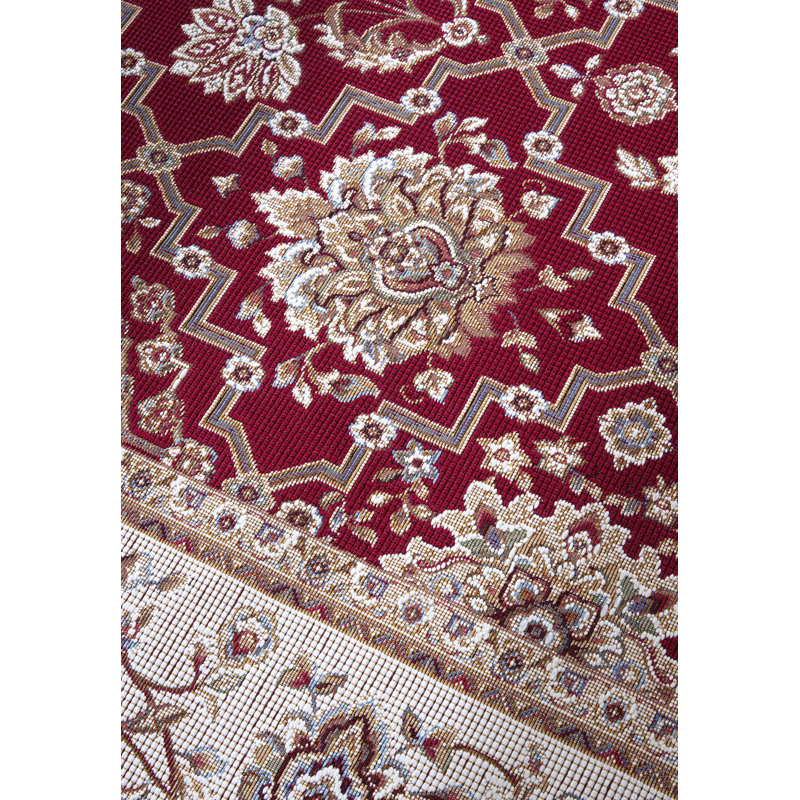 Kollektion 1767 Machine Woven Red cream Rug, Rectangular 200 x 285cm