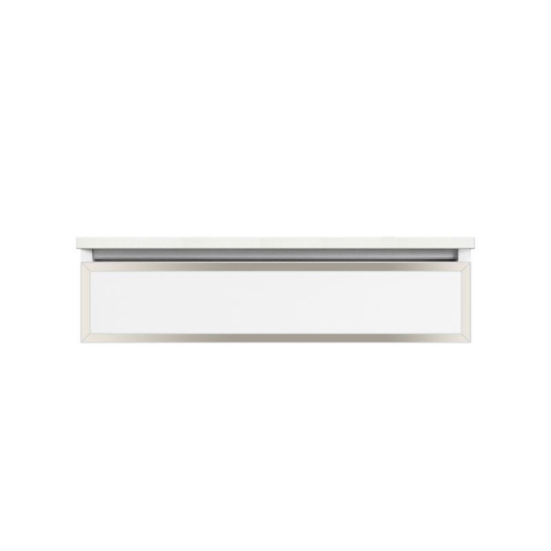 Profiles Framed 36" Single Bathroom Vanity Base Only, Black/Polished Nickel, Yes, Full Drawer