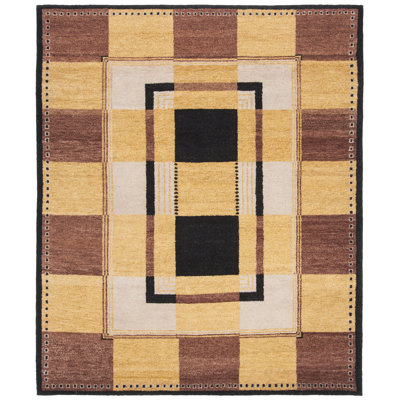 Selaro Hand Tufted Wool Pile Geometric Rug
