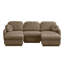 Canapé en chenille avec repose-pieds mobile-48993347