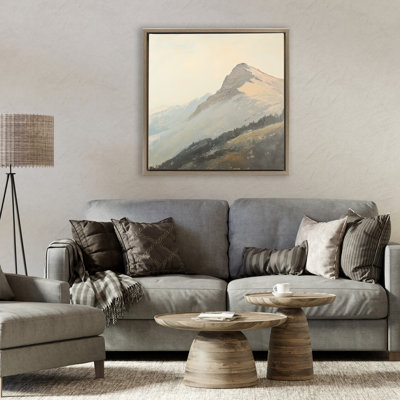 Cadre flottant Mountain Mountain Cliff Landscape, conception de Petal Prints Design