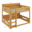 Lit superposé grand sur grand avec tablettes de rangement et ports USB-269273341
