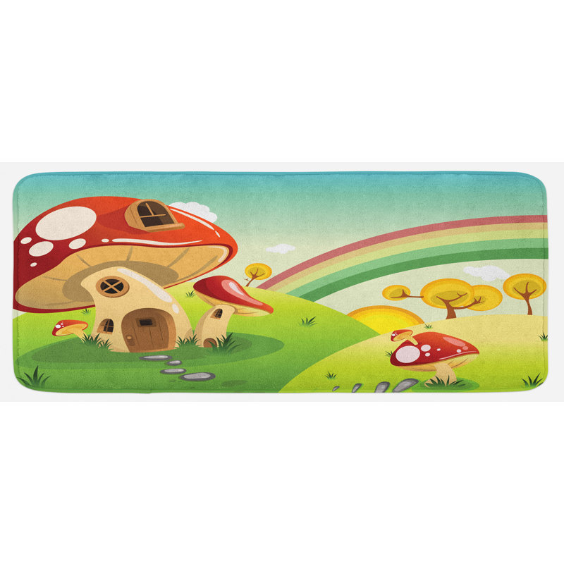 Tapis de cuisine champignon