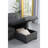 Sierra 84" Dark Gray Linen Reversible Sleeper Sectional Sofa With Storage Chaise-357337193