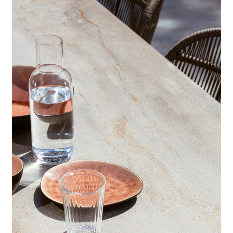 Kodo Outdoor Dining Table, Flint, Fossil Gray, 30'' H x 83'' W x 39'' D