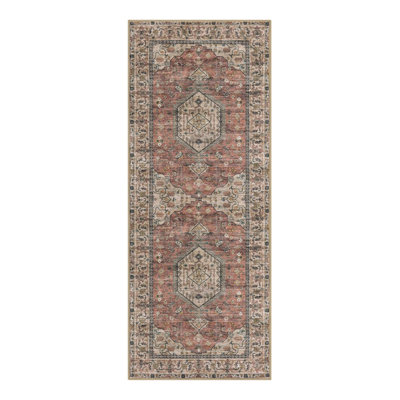 Tapis de couloir antidérapant Boho