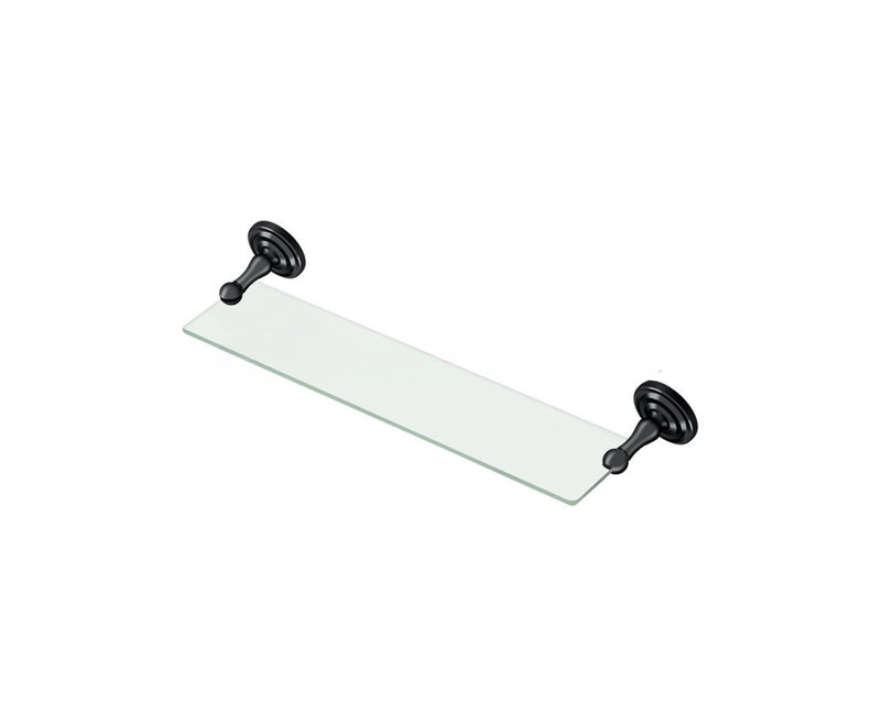 18" Towel Shelf; R-Series; Black Finish, Black