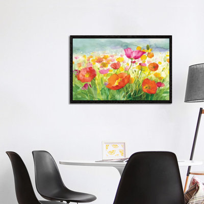 Meadow Poppies by Danhui Nai - Painting on Canvas